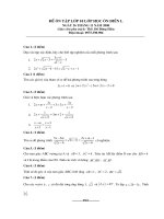 Đề Ôn tập tháng 11cho lớp 10