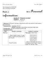 Personal information