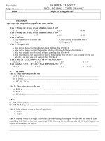 kiểm tra học kì II