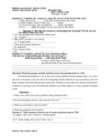 De khao sat chat luong Hk2 lop 9