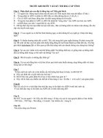 Đề Sinh 9 (T rước khi thi Tỉnh )