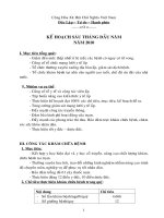 Kế hoạch 6 tháng đầu năm (trạm y tế)