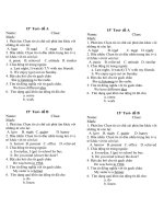 bài tập ôn tập cho unit 9,10,11