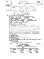 De kiem tra 1 tiet Anh 9( tiet 47)