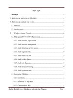 kiểm tra thiết lập và cấu hình an toàn máy chủ windows