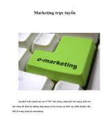 marketing trực tuyến trong kinh doanh
