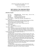 Báo cáo thành tích ông Lương Ngọc Nam