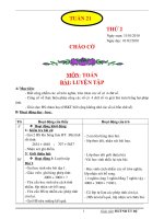 giáo án lớp 3 tuần 21