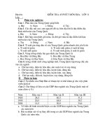 Đề kiểm tra giữa ky2 - địa 11