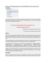 khảo sát về đề kháng kháng sinh của escherichia coli tại bệnh viện gia định