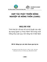 báo cáo nghiên cứu nông nghiệp