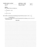 ĐỀ ĐÁP ÁN KT-1tieets Chuong III GT-12-CB