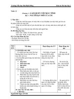 Giáo án TIn học lớp 3