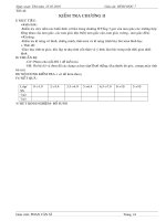 Tiết 46. KIỂM TRA CHƯƠNG II