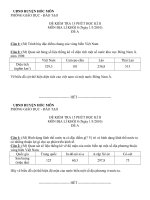 ĐỀ KIỂM TRA 15 PHÚT HỌC KÌ II