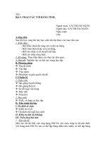 Bài 5:Thao tác với bảng tính