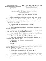 Chương trình công tác tháng 3 năm 2010