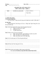 ĐỀ THI KIỂM TRA GIỮA HỌC KỲ II_TIẾNG VIỆT LỚP 2