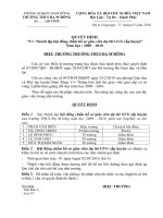 QD thành lập hội dồng chấm hồ sơ giáo viên giỏi