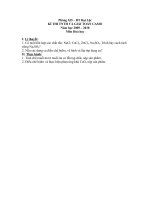 Đề thi HSG thực hành Hoá học 8 (2009-2010)