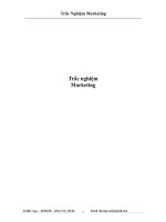 trắc nghiệm marketing