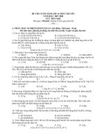 Đê HSG Hoá 10 Trường chuyên