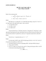 Đề ôn tập tháng 11- lớp 11