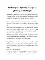 marketing qua điện thoại tiết kiệm chi phí trong thời kì bão giá