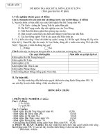 Đề ktra Lịch sử 6 HK 2 (có đáp án)