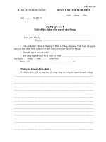 Mau nghi quyet cua BCH Doan gioi thieu quan chung vao dang