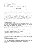 Bài dự thi tìm hiểu ma túy