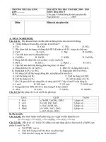 kiểm tra kì I hóa 9 - đề 2