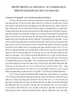 TT Lạc Long Quân-Âu cơ trong quan niệm vềcộinguồn