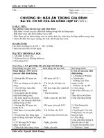 Giáo án Công nghệ 6 HKII