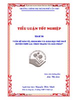 Đề tài tốt nghiệp Trung cấp chính trị