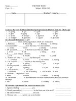 written test3 lop 8 chuan