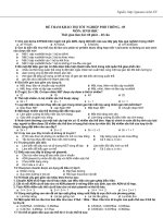 ĐỀ THAM KHẢO THI TỐT NGHIỆP PHỔ THÔNG -Đề 05 MÔN: SINH HỌC