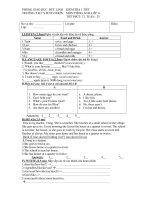 đề kiểm tra ANH 6