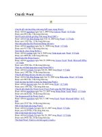 Chủ đề Word