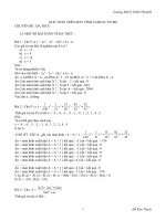 chuyen de MTBT  Da thuc 1