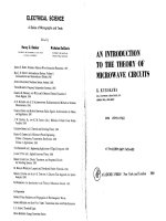 An introduction to the theory of microwave circuits (kurokawa)