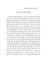 một thời mãi nhớ