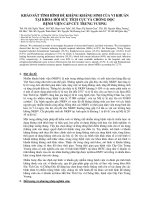 khảo sát sử dung ks và tình hình kháng thuốc tại khoa hồi swucs cấp cứu bv trưng vương