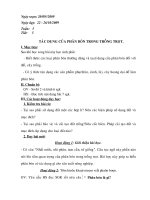 GIÁO ÁN CÔNG NGHỆ 7 NĂM HỌC 2009-2010