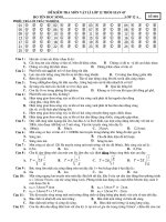 Đề thi phân cơ lớp 12