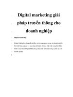 digital marketing giải pháp truyền thông cho doanh nghiệp