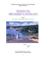 báo cáo thực tế môn nghiệp vụ hướng dẫn tour Tây Nguyên TP.HCMBMTĐL