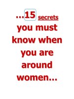 15 secrets you must know when you are around women pps