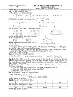 đề khảo sát chất lượng giữa kì II