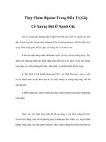 Thay Chỏm Bipolar Trong Điều Trị Gãy Cổ Xương Đùi Ở Người Già ppt